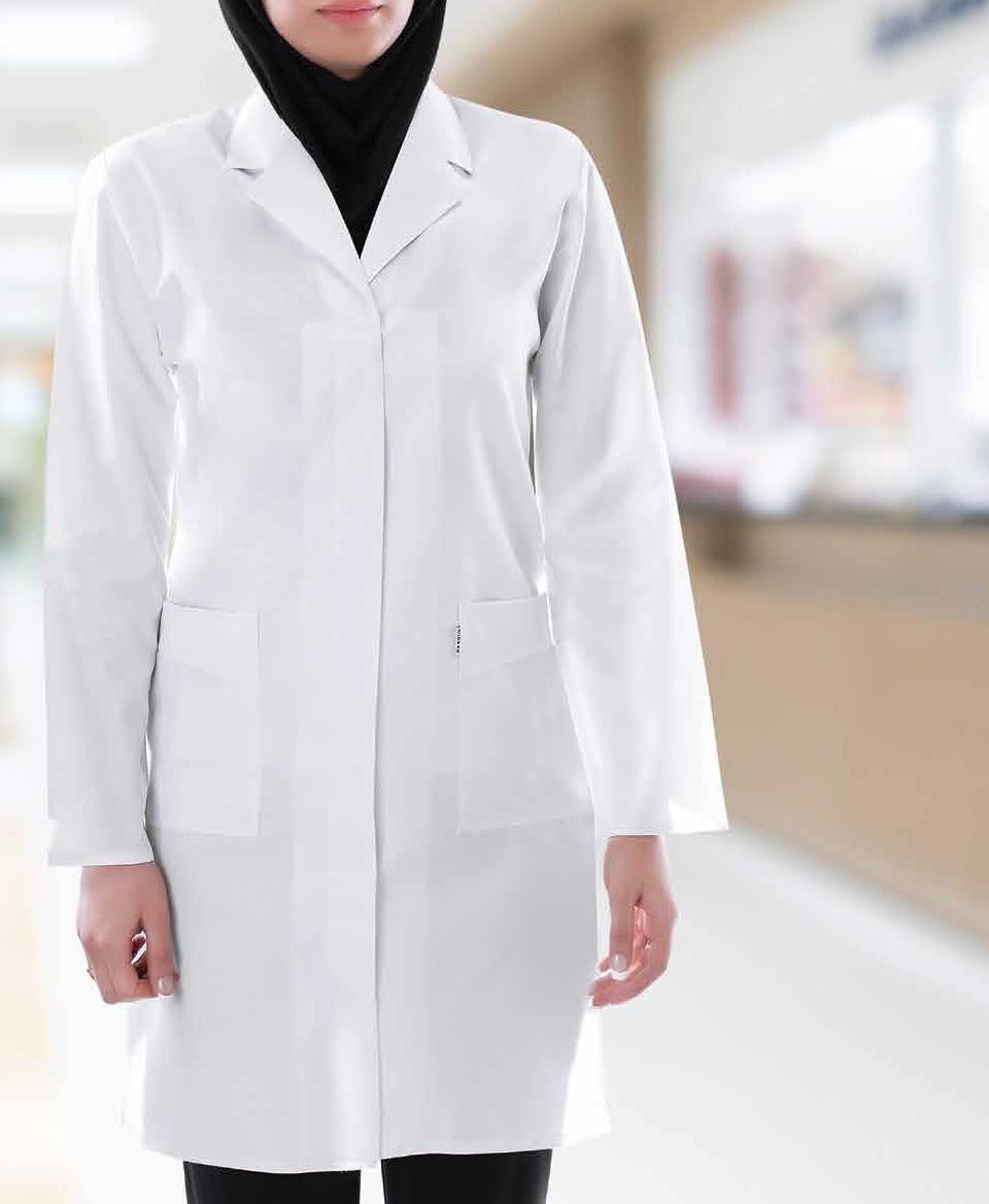 تصویر 3 از لباس پرستاری زنانه سفید دوخت منظم و مقاوم