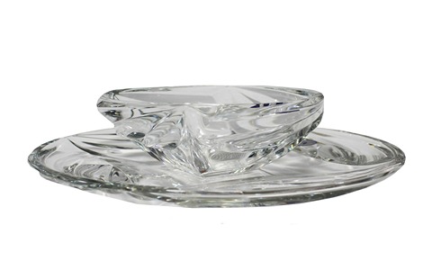 تصویر 2 از پیاله و پیش دستی بلور مقاوم با طراحی مدرن و کلاسیک