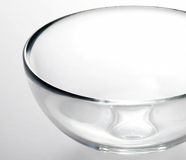 کاسه بلوری ایکیا شفاف و براق مناسب برای دکور خانه