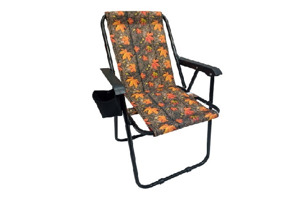 صندلی مسافرتی طرح برگ با پارچه نقش‌ دار الهام‌ گرفته از طبیعت