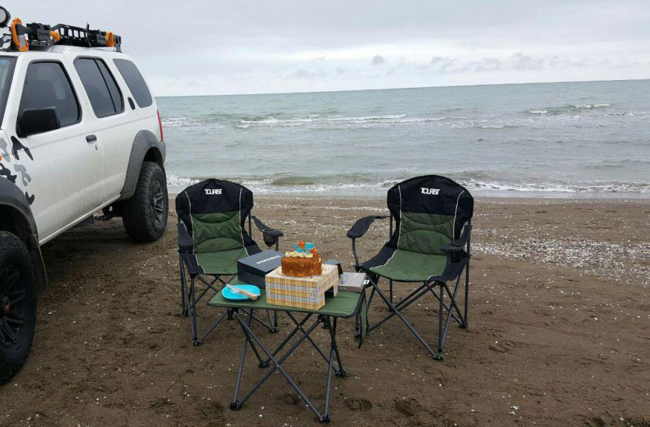 صندلی مسافرتی توریست با پارچه مقاوم و قابلیت جمع‌ شدن سریع