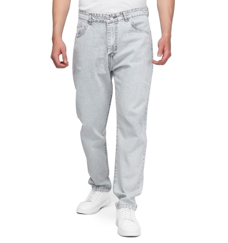 تصویر 3 از شلوار جین استریت مردانه با قابلیت شستشوی مکرر بدون رنگ پریدگی