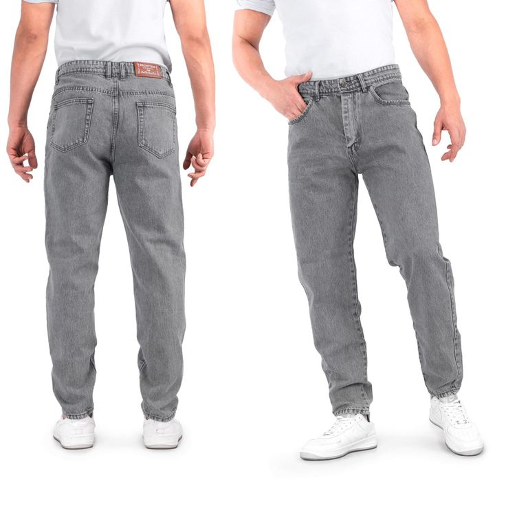 تصویر 2 از شلوار جین اسلیم فیت مردانه سنگ شور با دوخت ساده و طراحی مینیمال