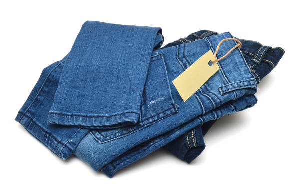 تصویر 3 از شلوار جین آبی پررنگ با پارچه دنیم ضخیم با دوخت دوبل