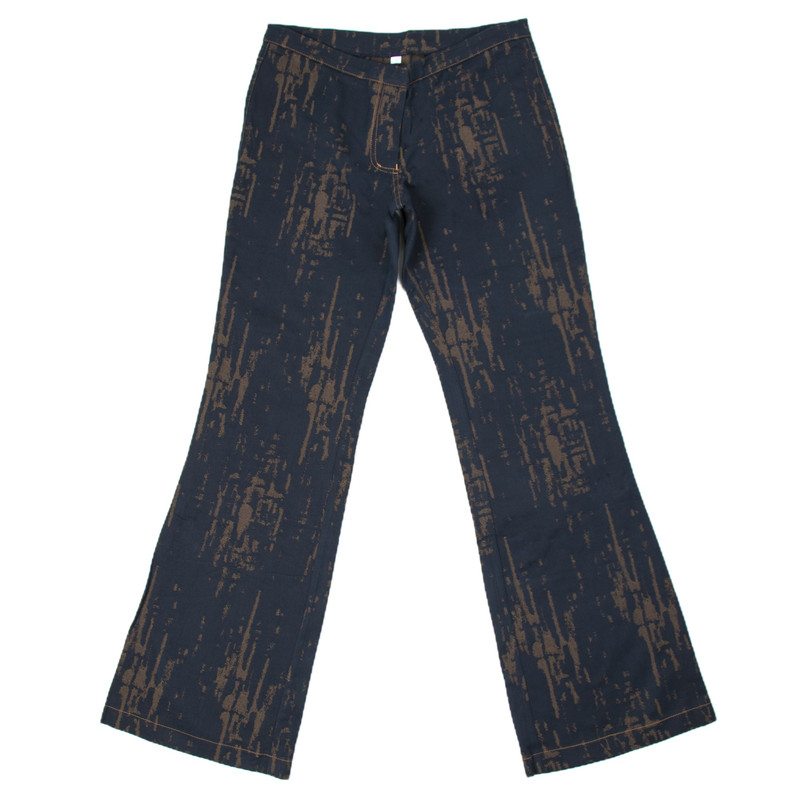 شلوار جین آبرنگی با شستشوی سنگ بدون رنگ دهی