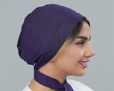 کلاه جراحی بنفش طراحی ارگونومیک با جنس مقاوم و سبک