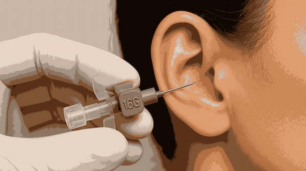 تصویر 1 از آنژیوکت برای گوش با نوک سوزن تیز کاهش درد اولیه تزریق