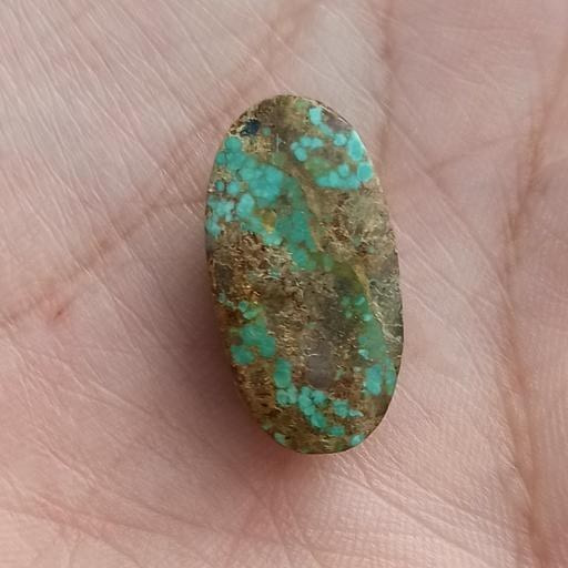 تصویر 2 از سنگ فیروزه نیشابور سبز مناسب جواهرات نفیس