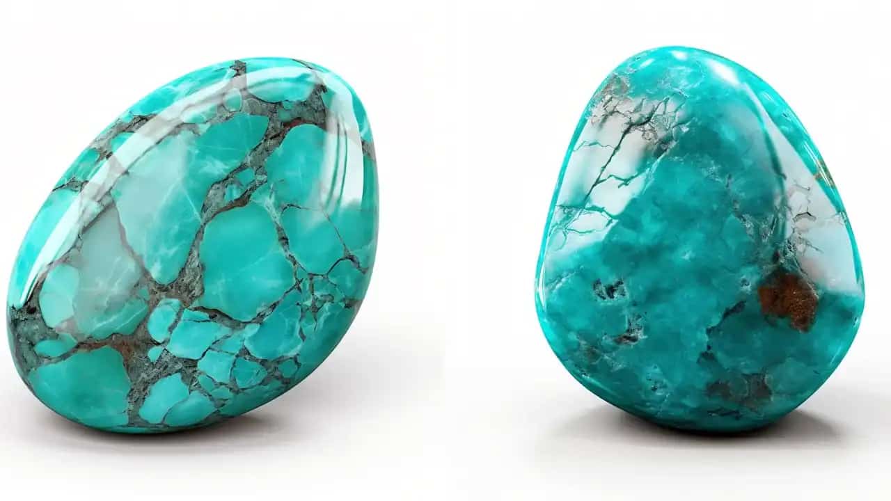 تصویر 4 از سنگ فیروزه افغانستانی برای طراحی جواهرات حرفه‌ ای