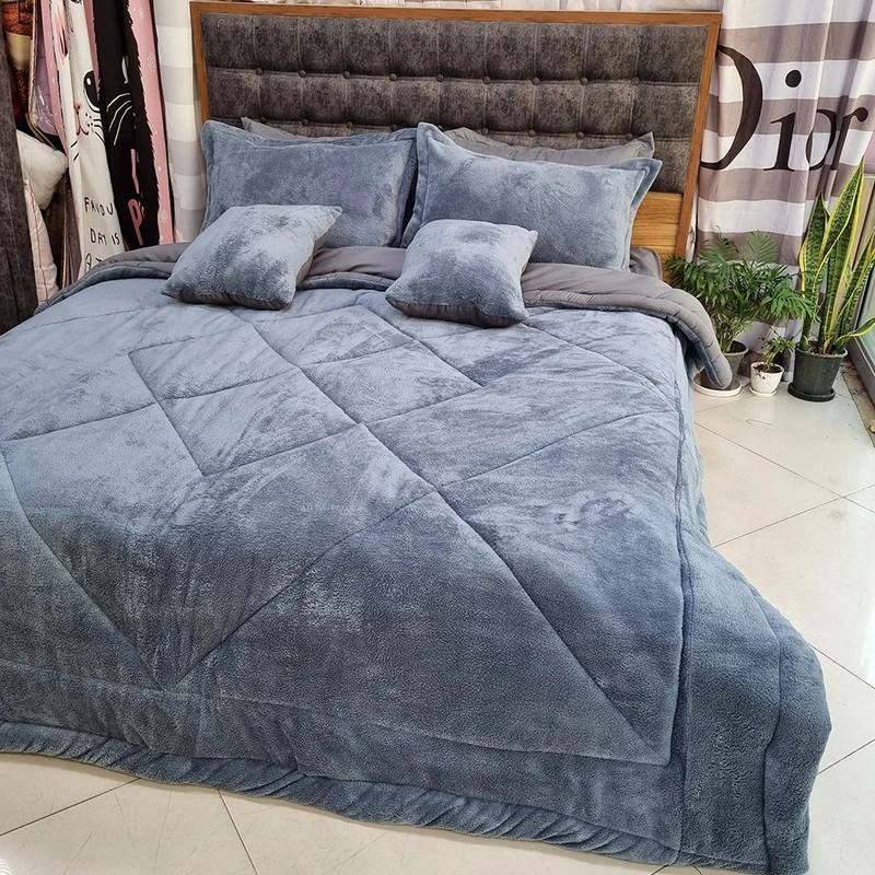 تصویر 1 از پخش عمده و عرضه با کیفیت سرویس روتختی مخمل هازان تکرنگ