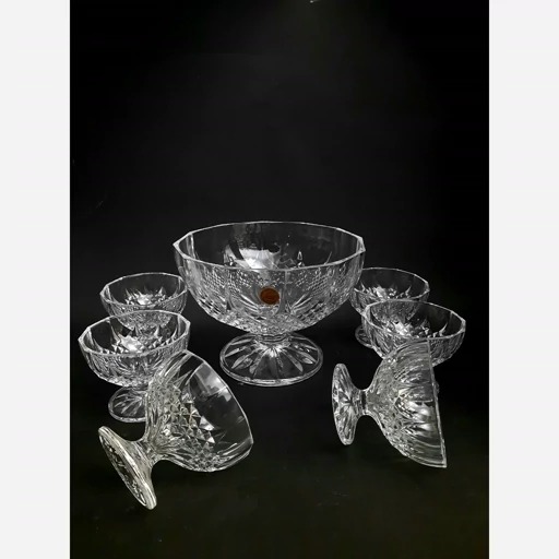 تصویر 4 از ظروف کریستال فرانسوی مجموعه لوکس با بافت ظریف و مستحکم