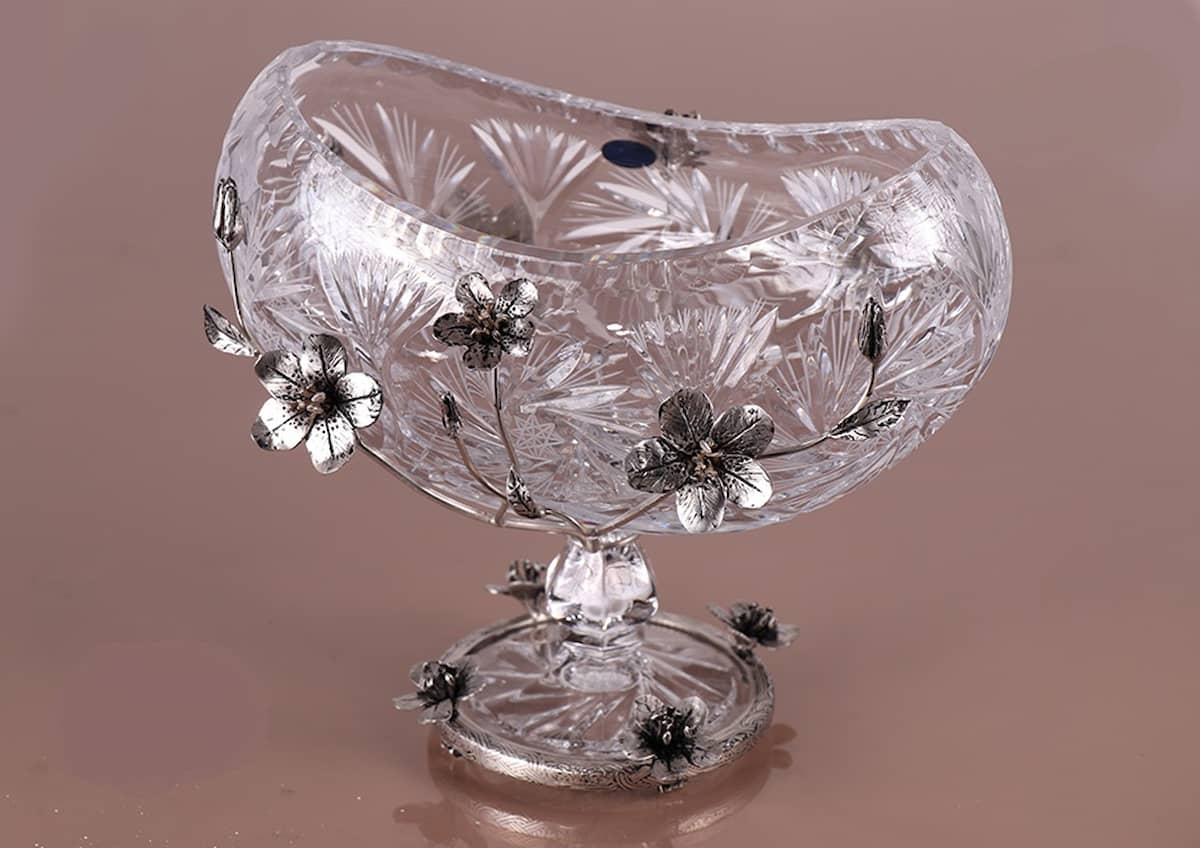 تصویر 2 از ظروف کریستال تزیینی طرح هنری با جلوه درخشان