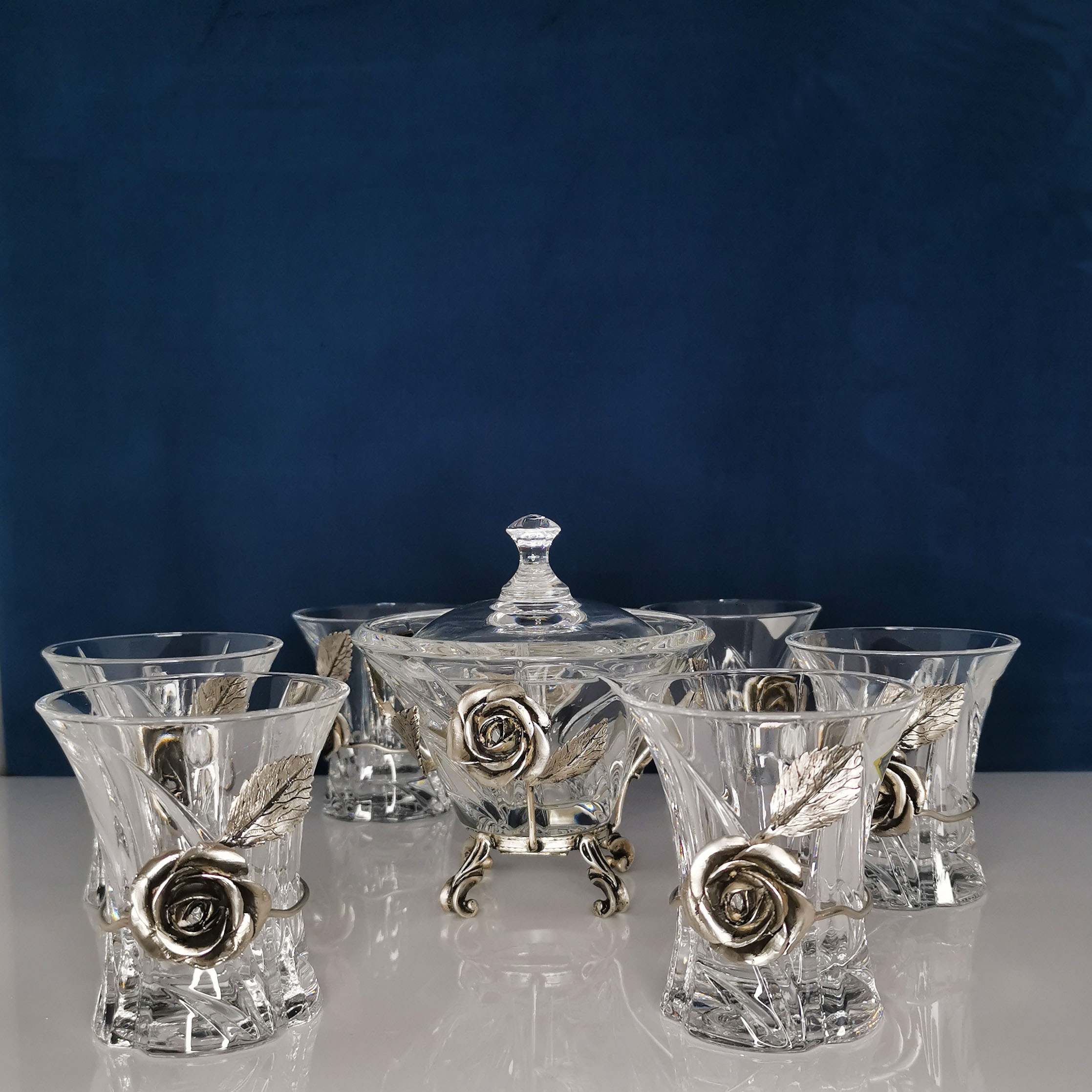 تصویر 3 از ظروف کریستال تزیینی طرح هنری با جلوه درخشان