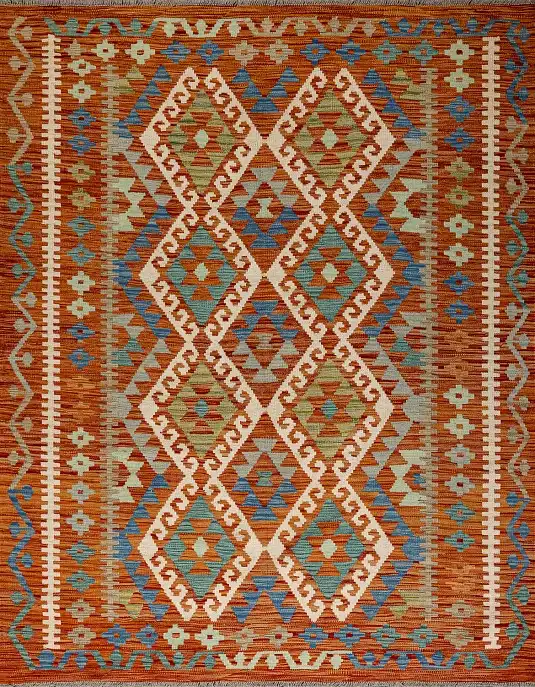 تصویر 4 از گلیم دستباف طبیعی از نخ های مرغوب و سبک دکوراتیو خاص