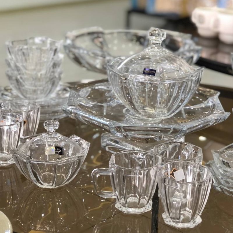 ظروف کریستال صادراتی طراحی ممتاز با شفافیت بین‌ المللی