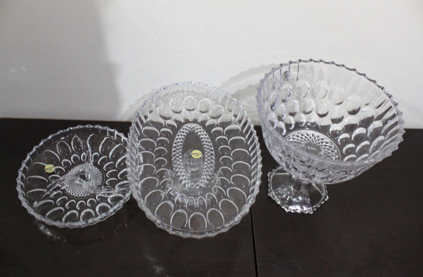 ظروف کریستال انگشتی مجموعه خاص با پرداخت دقیق