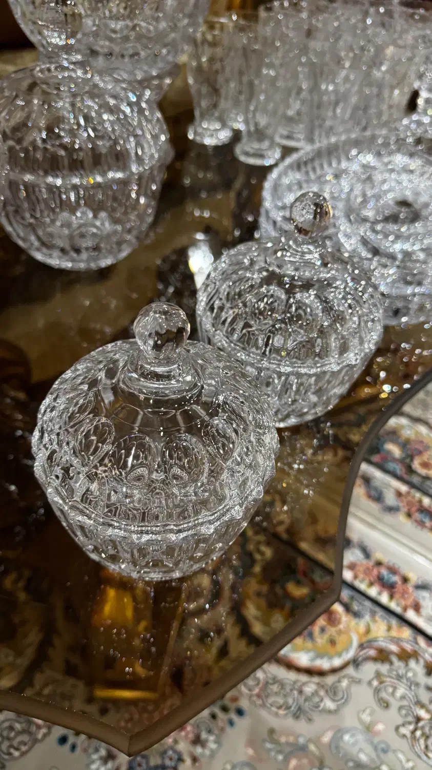 تصویر 4 از ظروف کریستال انگشتی مجموعه خاص با پرداخت دقیق