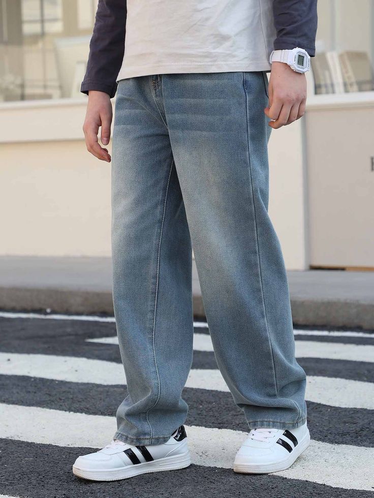 تصویر 4 از شلوار جین بوت کات مردانه با پارچه نرم با قابلیت شستشوی مکرر