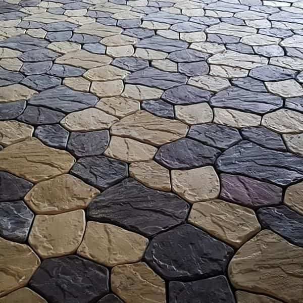 تصویر 2 از موزاییک پلیمری طرح لاشه مناسب محوطه‌ های بیرونی و نصب ساده