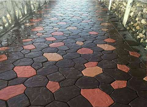 تصویر 3 از موزاییک پلیمری طرح لاشه مناسب محوطه‌ های بیرونی و نصب ساده