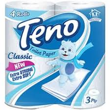 تصویر 1 از دستمال توالت تنو 4 عددی طراحی استاندارد رول ها