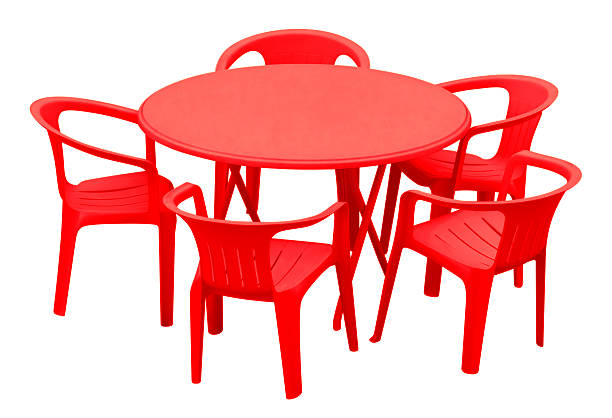 تصویر 1 از میز صندلی پلاستیکی ناهارخوری ضخیم و مقاوم ضربه درجه یک