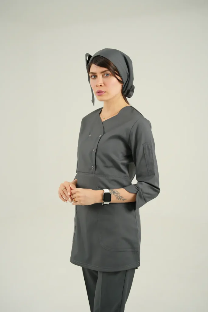 تصویر 3 از البسه پزشکی مدلند پلی‌ استر پنبه قابل شست‌ و شو