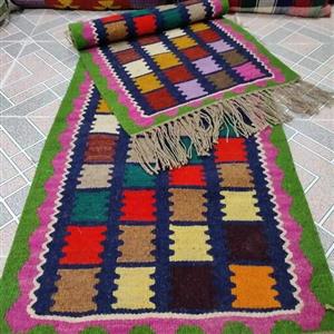 گلیم دستبافت پشمی قدیمی مناسب فضای گرم