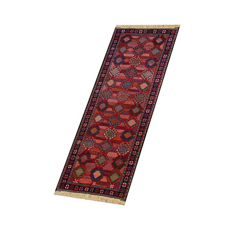 تصویر 2 از گلیم دستبافت کناره با رنگ ثابت