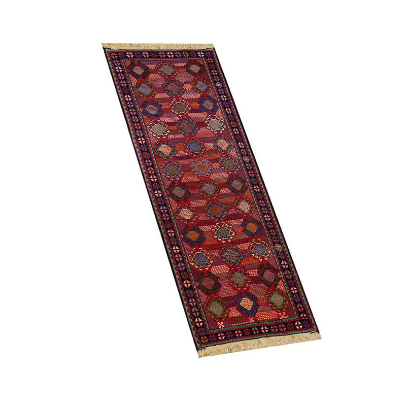 تصویر 4 از گلیم دستبافت کناره با رنگ ثابت