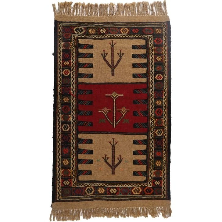 تصویر 1 از گلیم دستبافت شش متری با نقش‌های سنتی دست‌ ساز