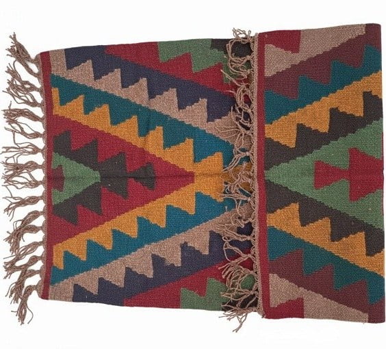 تصویر 1 از گلیم دستبافت یزد با ساختار سنتی و بافت منظم