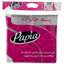 تصویر 4 از دستمال توالت پاپیا بسته 16 عددی بسته‌ بندی بهداشتی مناسب خانواده