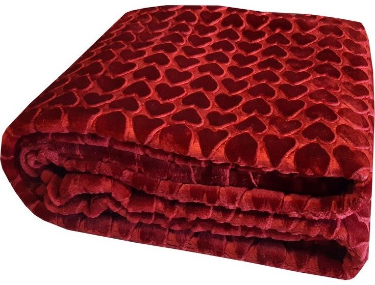 تصویر 3 از پتو قرمز نرم و لطیف دونفره با گرمای عالی و کیفیت بالا