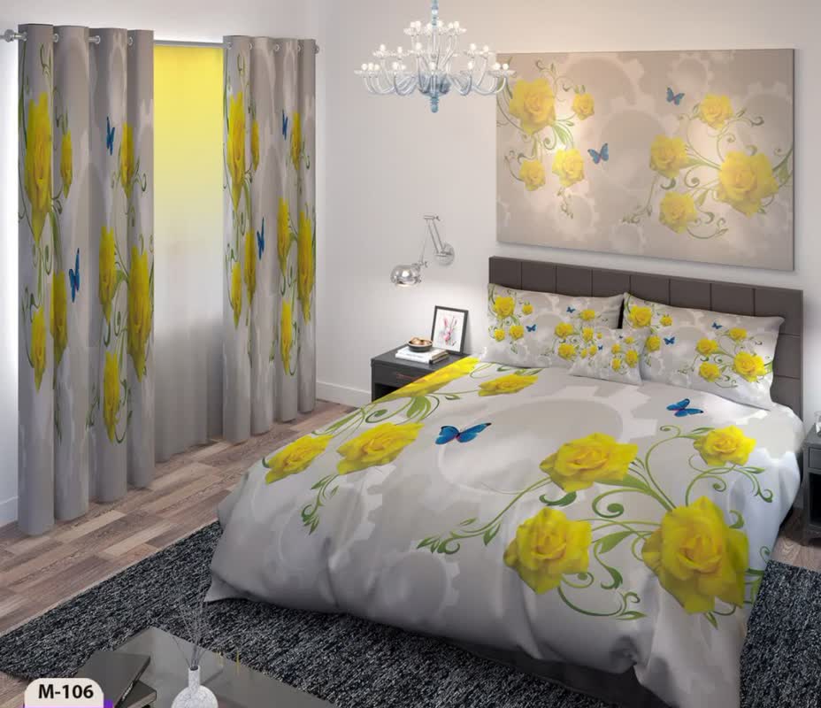 تصویر 1 از روتختی سه بعدی یک نفره با طرح سنتی و پارچه مرغوب