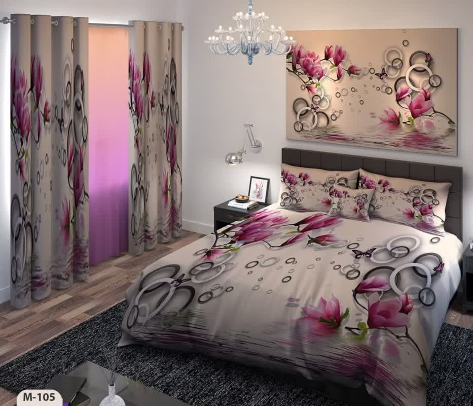 تصویر 4 از روتختی سه بعدی یک نفره با طرح سنتی و پارچه مرغوب