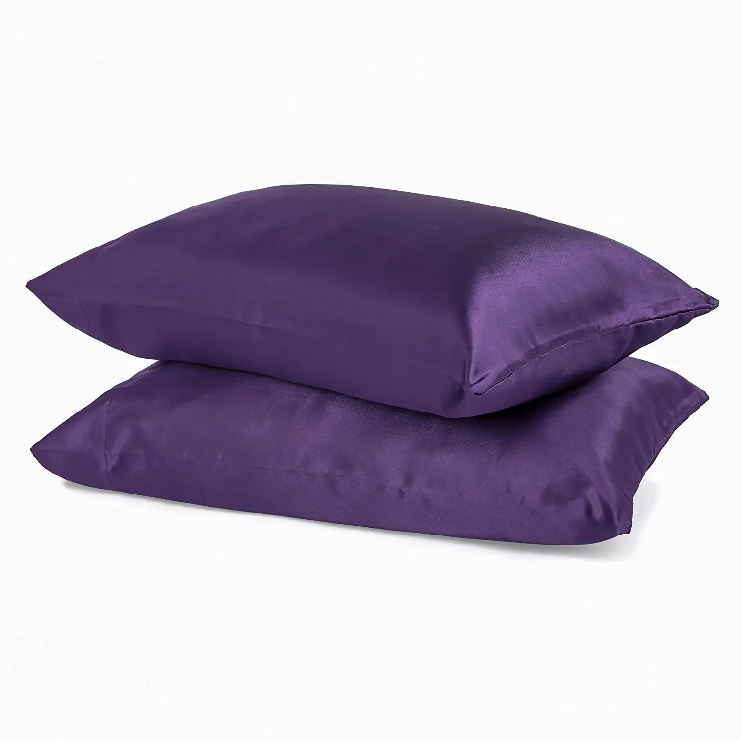 تصویر 1 از روبالشتی ساتن بنفش با پارچه لطیف و سبک