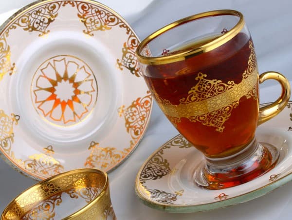 تصویر 1 از فنجان چای خوری بلور ترکیه ای با طراحی مدرن و ظاهری شیک