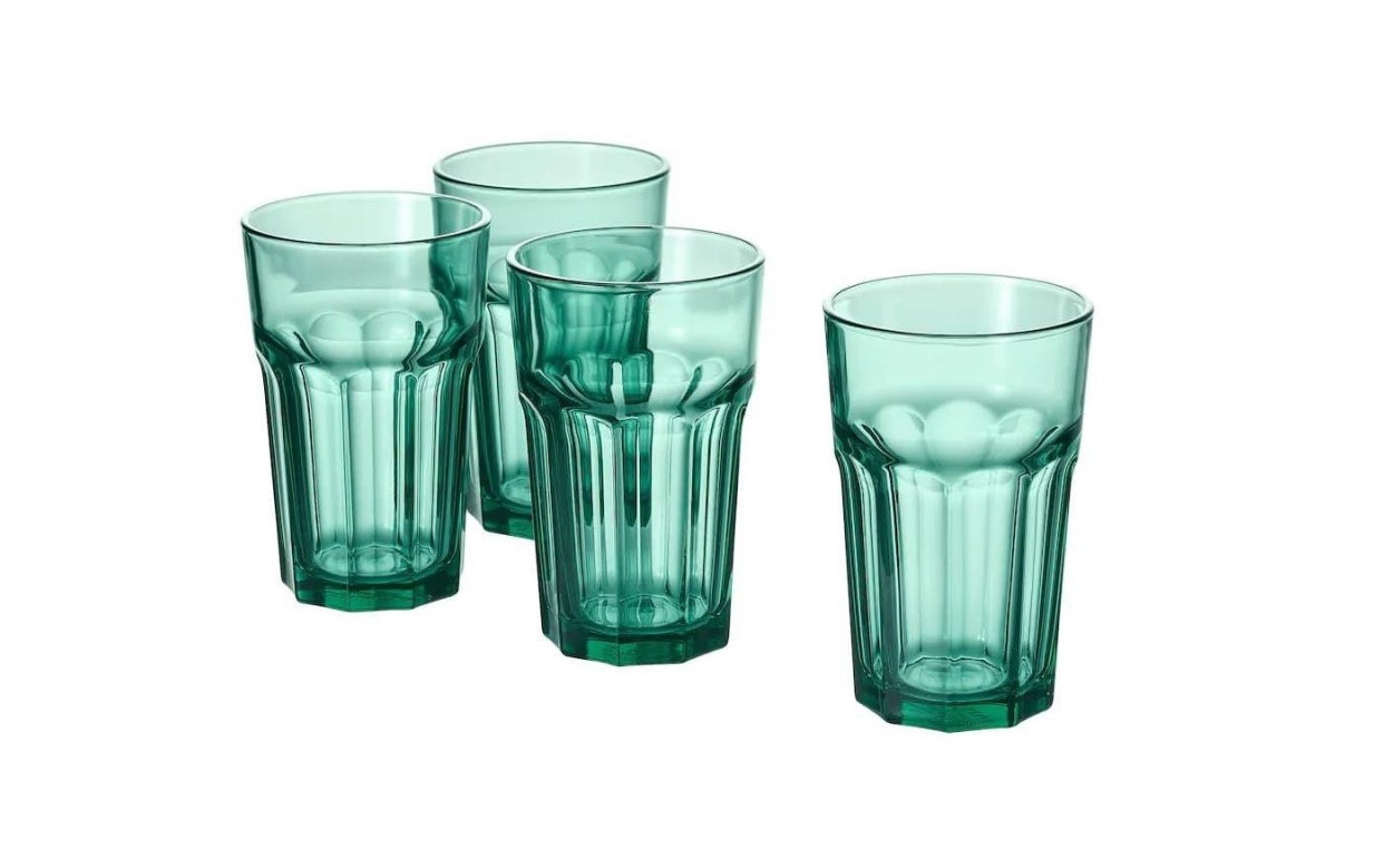 تصویر 4 از لیوان بلوری سبز با بسته بندی شیک و ایمن