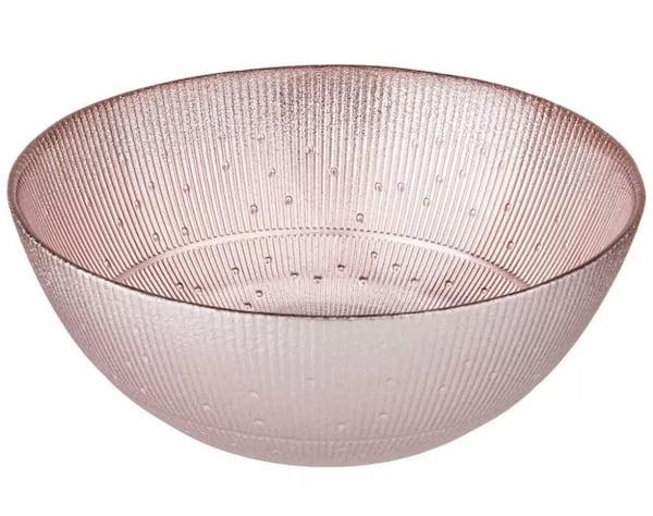 تصویر 1 از کاسه بلور صورتی با طرح های فانتزی و جذاب