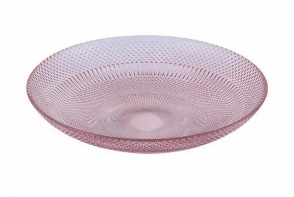 تصویر 4 از کاسه بلور صورتی با طرح های فانتزی و جذاب