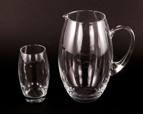 پارچ و لیوان بلور ترکیه با طراحی مدرن و جذاب برای دکوراسیون