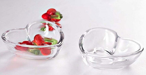 کاسه بلور قلبی مناسب هدیه دادن با کیفیت بالا