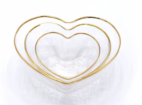تصویر 1 از کاسه بلور قلبی مناسب هدیه دادن با کیفیت بالا