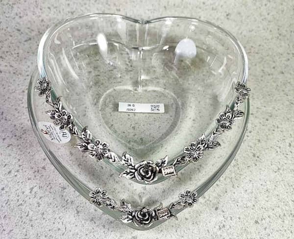 تصویر 3 از کاسه بلور قلبی مناسب هدیه دادن با کیفیت بالا