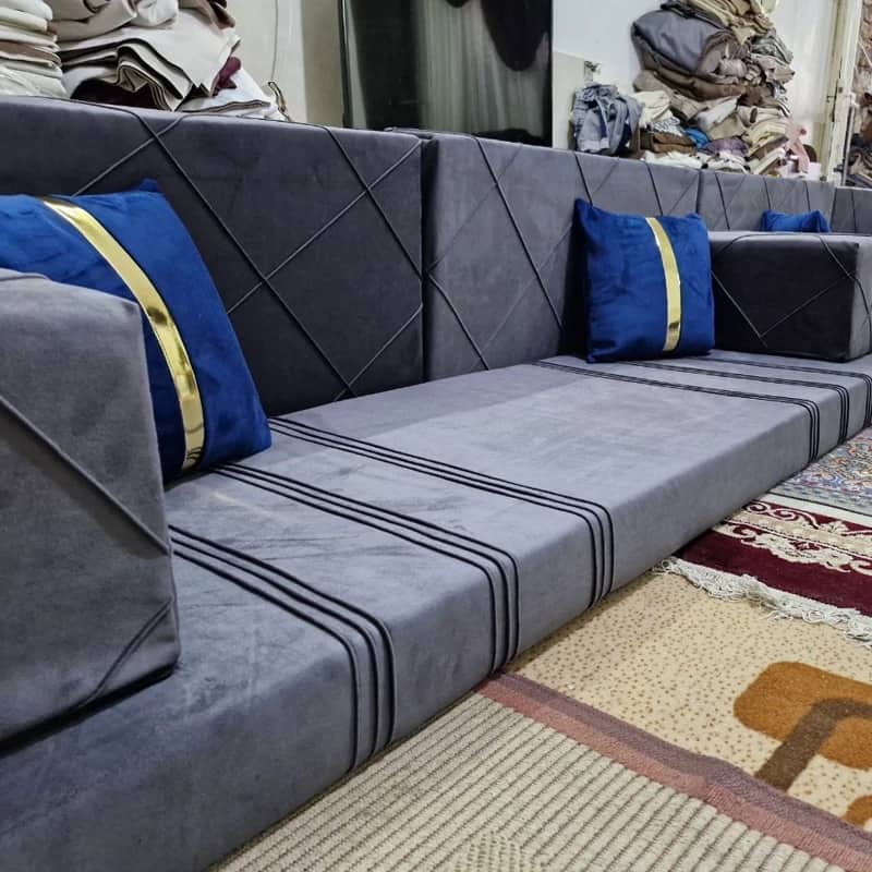 روبالشتی خلیجی مناسب چیدمان ساده اتاق