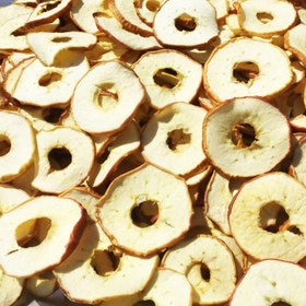 تصویر 1 از سیب خشک با پوست فرآوری طبیعی کامل