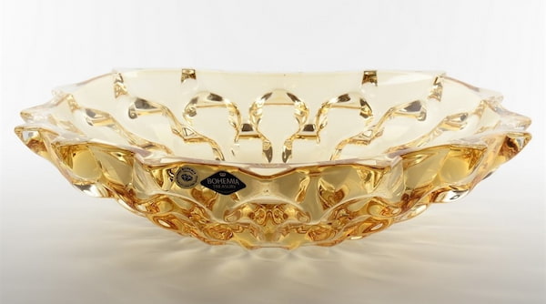 کاسه بلور طلایی مقاوم در برابر ضربه و سقوط از ارتفاع کم