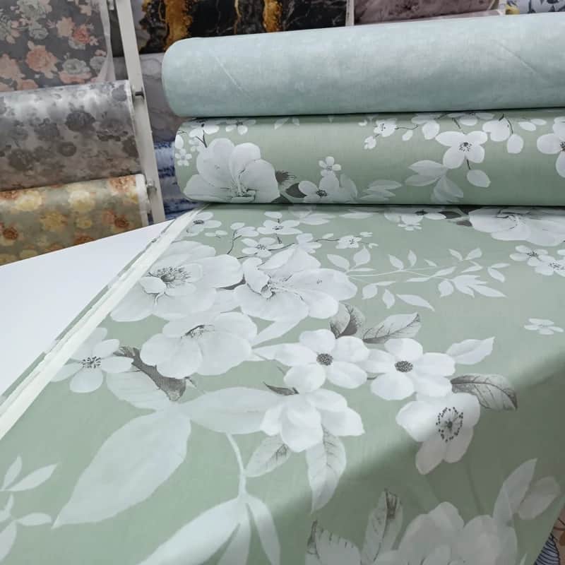 پارچه ملحفه ای ترک جنس کتان در رنگ بندی کامل و جذاب