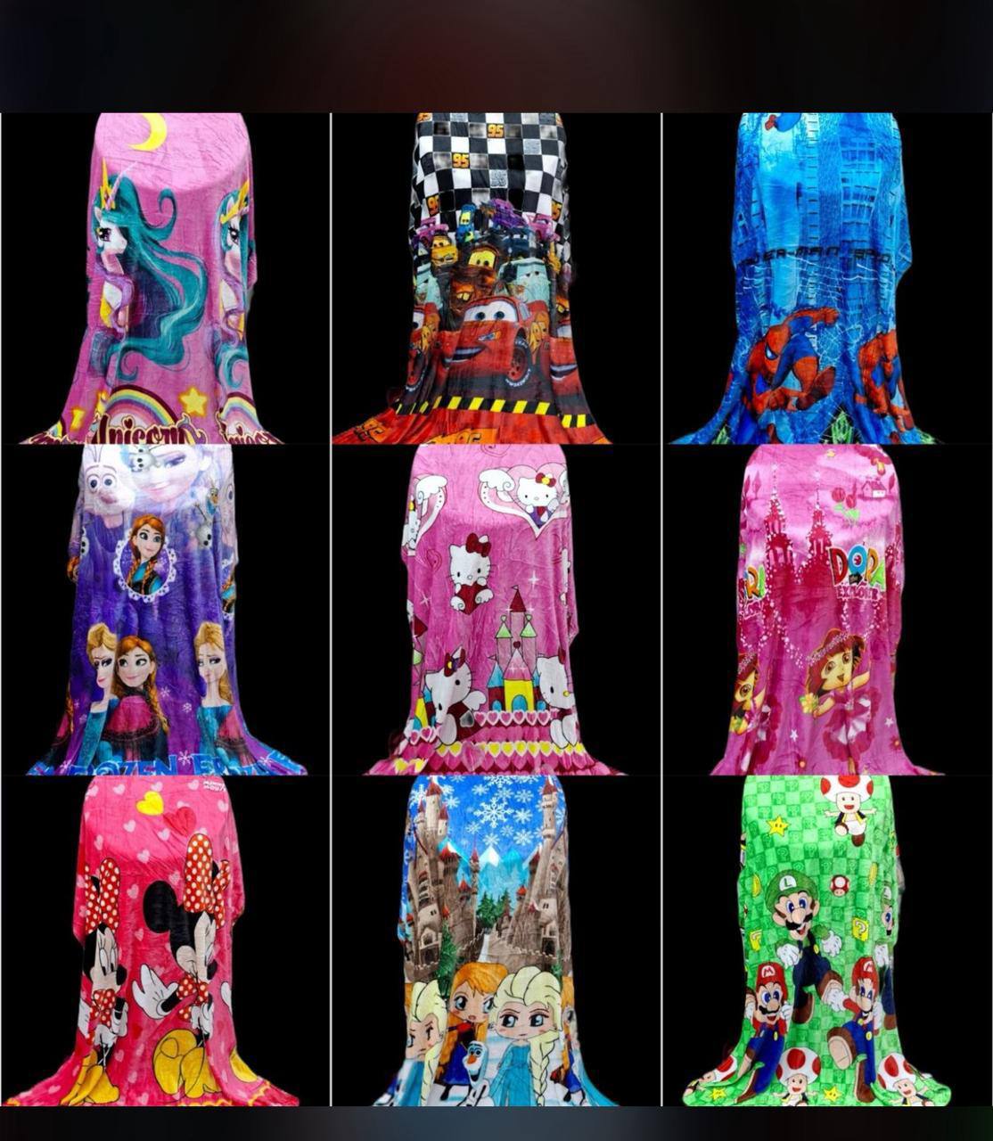 تصویر 1 از پخش عمده و قیمت مناسب پتو نوجوان عروسکی